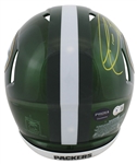Packer Greats: Jordy Nelson & Donald Driver Dual Signed Packers Flash Speed Full Size PROLINE Helmet (Beckett/BAS Witnessed)