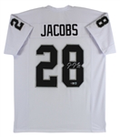 Josh Jacobs Signed Raiders Away Style Jersey (Beckett/BAS Witnessed)