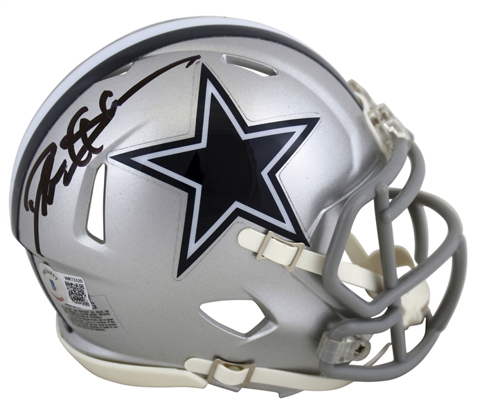 Deion Sanders Signed Cowboys Speed Model Mini Helmet (Beckett/BAS Witnessed)