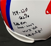 Marv Levy Signed & Heavily Inscribed Full Sized Buffalo Bills Helmet (JSA COA)