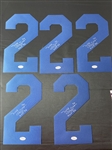Lot of Five (5) Mel Renfro Signed & Inscribed Jersey Numbers (JSA COA)