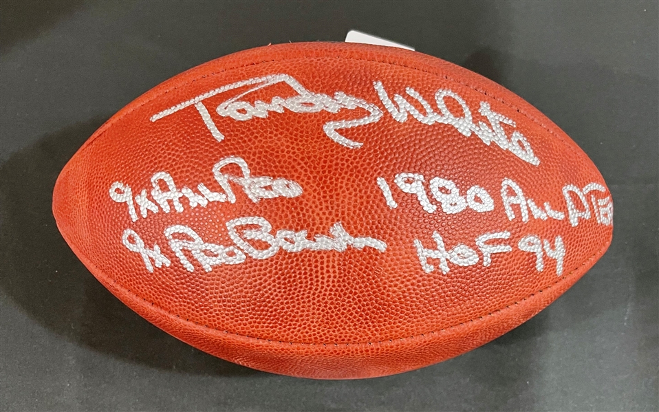 Randy White signed & Stat Inscribed Duke Football (JSA Witnessed)