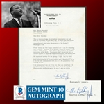 Dr. Martin Luther King, Jr. Signed Letter with GEM MINT 10 Autograph! (Beckett/BAS LOA)