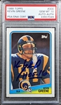 Kevin Greene Rare Signed 1988 Topps Rookie Card with GEM MINT 10 Autograph (PSA/DNA)
