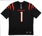 Ja'Marr Chase Signed Bengals Nike Black Game Jersey (Beckett/BAS Witnessed)
