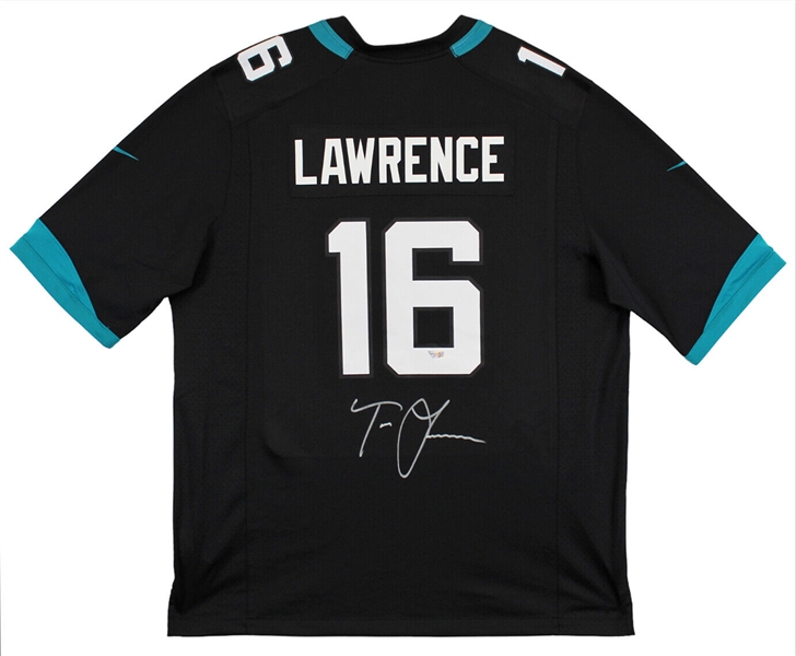 Trevor Lawrence Signed Jaguars Nike Black Game Jersey (Fanatics)