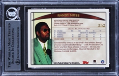 Randy Moss Signed 1998 Topps Rookie Card (Beckett/BAS Encapsulated)