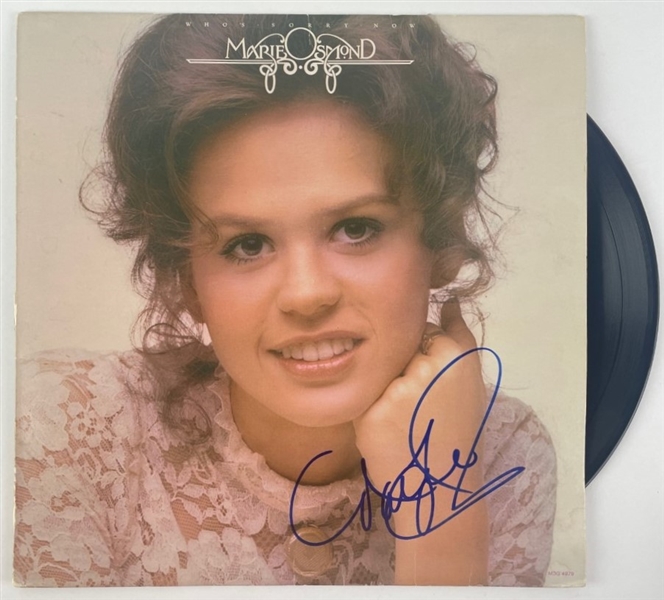 Marie Osmond In-Person Signed "Whos Sorry Now" Album Cover w/ Vinyl (Third Party Guaranteed)