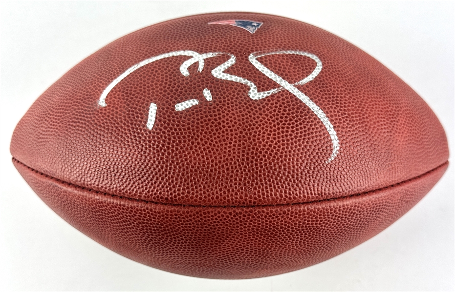 Tom Brady Signed New England Patriots Team Issued Game Model Football (TriStar Hologram)