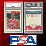 Michael Jordan Signed 1987-88 2nd Year Fleer Card #59 with Desirable Late-80s Era Autograph! (PSA/DNA)