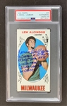 Kareem Abdul Jabbar Impressively Signed 1969 Topps Rookie Card with Full Name Auto & 8 Handwritten Career Stats! (PSA/DNA GEM MINT 10 Autograph)