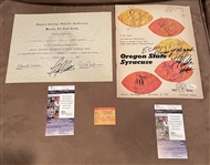 Fantastic Lot of Three Items From Hof Floyd Little’s Personal Collection (JSA)