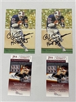 OJ Simpson Signed Lot of Two (2)  Ltd. Ed. Goal Line Art Cards (JSA Witnessed)