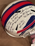Thurman Thomas Signed & 14x Inscribed FS Speed Replica Stat Helmet (JSA)