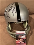Ray Guy Signed & Rare Dr. Hangtime Inscribed FS TK Suspension Stat Helmet (JSA Witnessed)