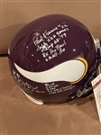 Paul Krause Signed & 15x Inscribed Full Size Replica Stat Helmet (JSA Witnessed)
