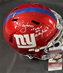 Lawrence Taylor Signed & Profane Inscribed FS Flash Helmet (JSA Witnessed)
