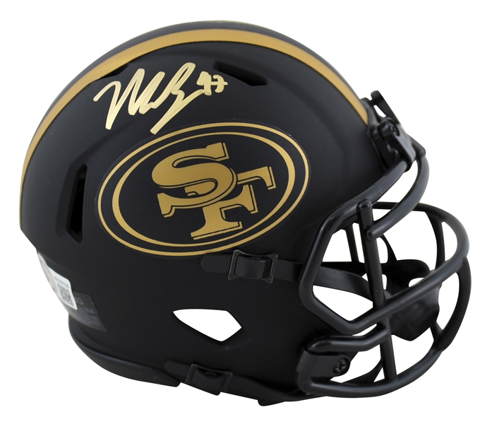 Nick Bosa Signed Eclipse Speed 49ers Mini Helmet (Beckett/BAS Witnessed)