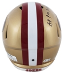 Fred Warner Signed & All-Pro Fred Inscribed FS Speed Rep Helmet (Beckett/BAS Witnessed)