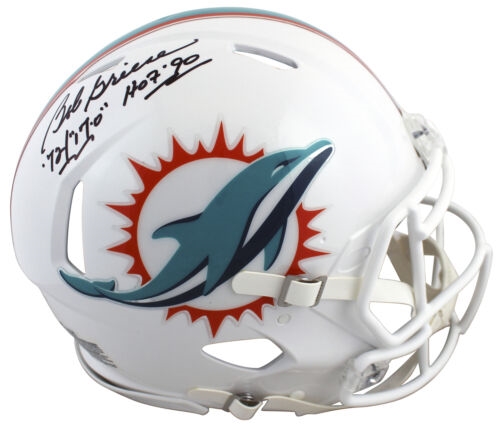 Bob Griese Signed & 2x Inscribed FS Speed Proline Helmet (Beckett/BAS Witness)