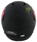 Tony Gonzalez & Travis Kelce Signed Eclipse FS Speed Rep Helmet (Beckett/BAS Witnessed)