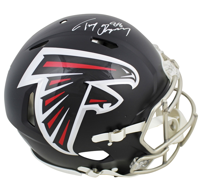 Tony Gonzalez Signed 2020 Full Size Speed Proline Falcons Helmet (Beckett/BAS Witnessed)