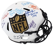 NFL 2k Rushers: Multi-Signed F/S Speed Proline Helmet w/ Peterson, Sanders, +6 Others! (Beckett/BAS Witnessed)