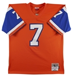 John Elway Signed Orange Alternate M&N Jersey (Beckett/BAS Witnessed)