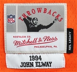 John Elway Signed Orange Alternate M&N Jersey (Beckett/BAS Witnessed)
