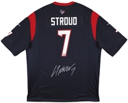 C.J. Stroud Signed Navy Blue Nike Official Jersey (Fanatics)
