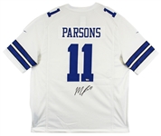 Micah Parsons Signed White Nike Official Cowboys Jersey (Fanatics)