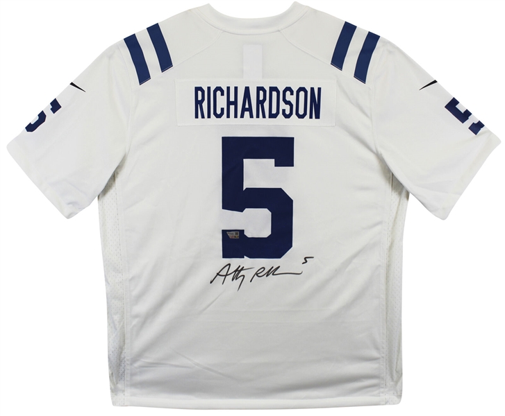 Anthony Richardson Signed White Nike Official Colts Jersey (Fanatics)