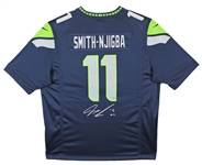 Jaxon Smith-Njigba Signed Navy Blue Nike Official Seahawks Jersey (Fanatics)