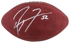 Ray Lewis Signed SB XXLVII The Duke NFL Football (Beckett/BAS Witnessed)
