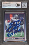 Emmitt Smith Signed & Inscribed 1990 Score Supplemental #101T RC Card w/ Gem Mint 10 Auto! (Beckett/BAS Encapsulated)