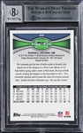 Russell Wilson Signed 2012 Topps Chrome #40A RC w/ Gem Mint 10 Auto! (Beckett/BAS Encapsulated)