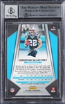 Christian McCaffrey Signed 2017 Panini Prizm #249 RC w/ Auto Gem Mint 10! (Beckett/BAS Encapsulated)