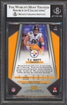 T.J. Watt Signed 2017 Panini Prizm #216 RC (Beckett/BAS Encapsulated)
