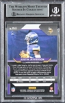 Justin Jefferson Signed 2020 Panini Prizm Black #9 RC (Beckett/BAS Encapsulated)