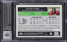 Frank Gore Signed 2005 Topps Chrome #177 Rookie Card w/ Gem Mint 10 Auto! (Beckett/BAS Encapsulated)