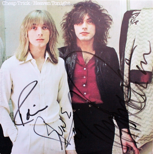 Cheap Trick Signed "Heaven Tonight" Album w/ 4 Signatures! (Third Party Guaranteed)