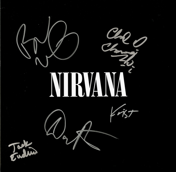 Nirvana: Group Signed Compilation Album Cover w/ 5 Signatures (ACOA)