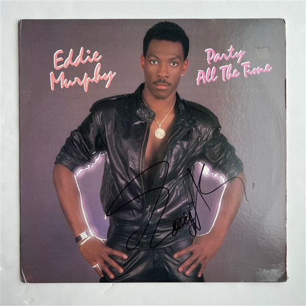 Eddie Murphy Signed "Party All The Time" Album Cover (JSA)