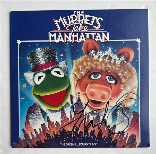 RARE Frank Oz Signed "Muppets Take Manhattan" Soundtrack Album Cover (JSA LOA)