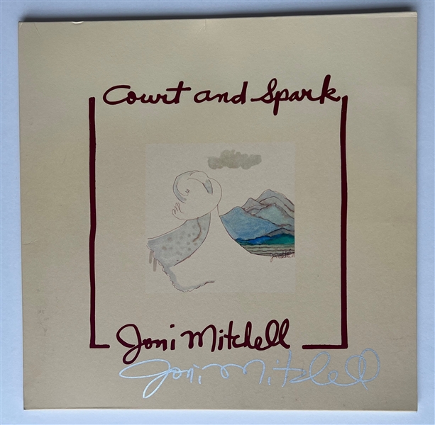 Joni Mitchell Signed "Court and Spark" Album Cover (JSA LOA)