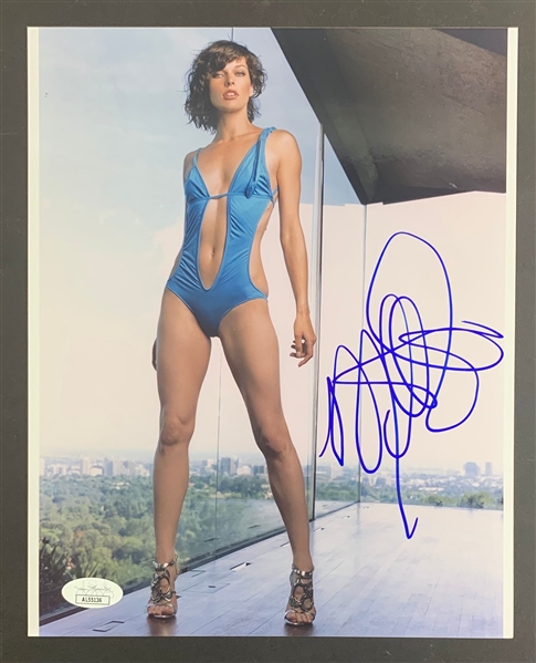 Milla Jovovich Signed 8" x 10" Color Photo (JSA)