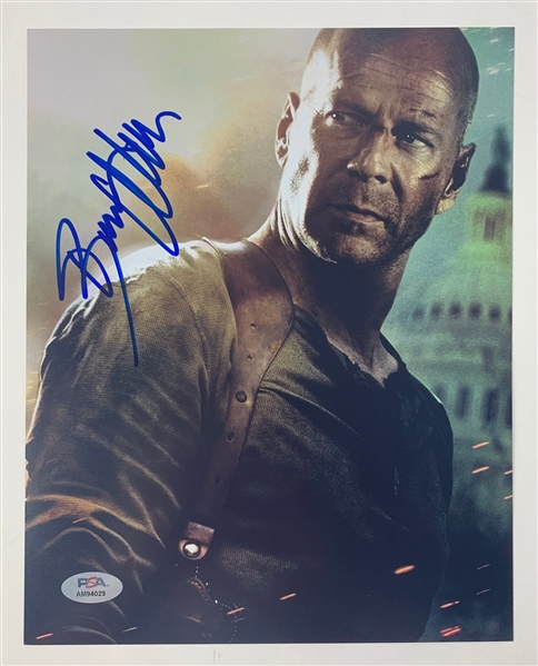 Bruce Willis Signed 8" x 10" Die Hard Photograph (PSA/DNA LOA)