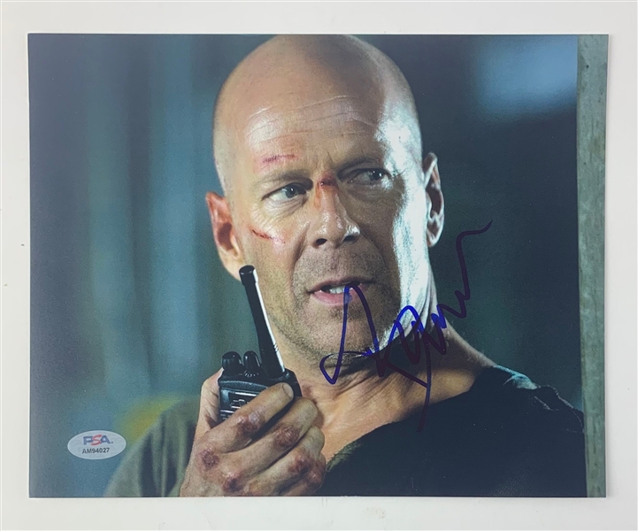 Bruce Willis Signed 8" x 10" Die Hard Photograph (PSA/DNA LOA)