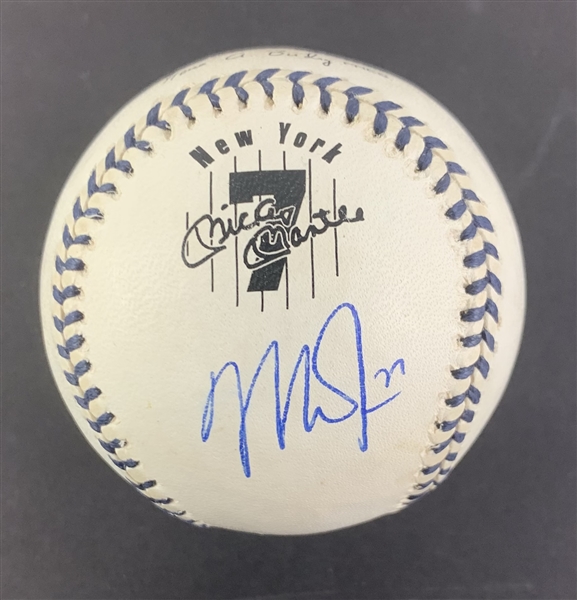 Mike Trout Signed NY Mickey Mantle Commemorative Official American League Baseball (PSA/DNA)