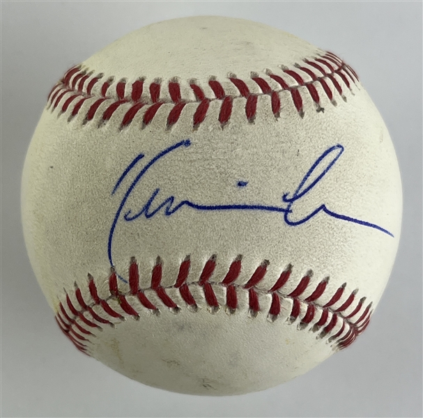 Kevin Costner Signed MLB Used OML Baseball (PSA/DNA)